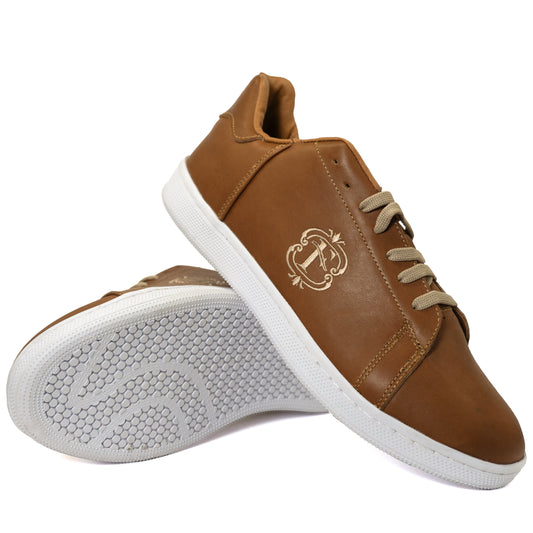 Brown leather sneaker